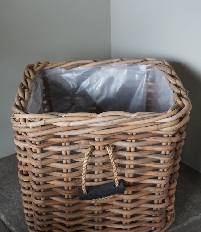 Rene Houtman Set Van 2 Plantenmanden Bloembakken | Rotan