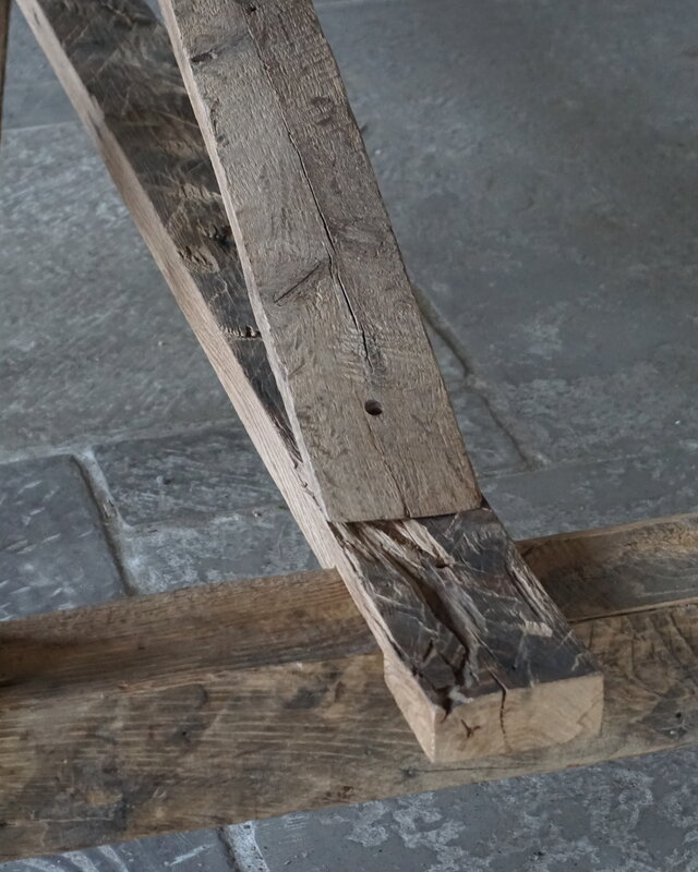 Rene Houtman Oud Eikenhouten Tafel | L300 x B100 x D80 cm