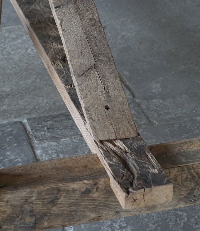 Rene Houtman Oud Eikenhouten Tafel | L300 x B100 x D80 cm