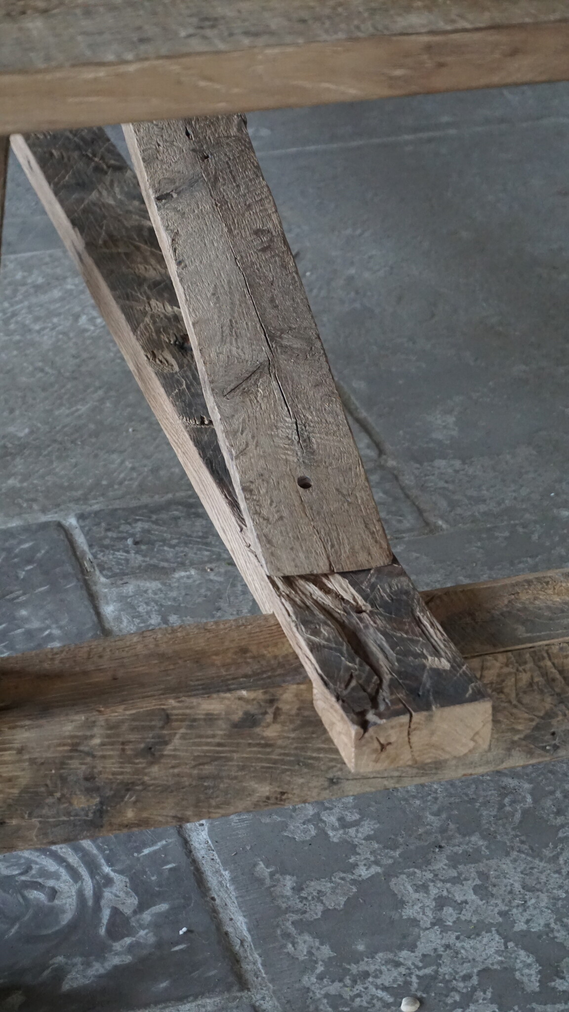 Rene Houtman Oud Eikenhouten Tafel | L300 x B100 x D80 cm