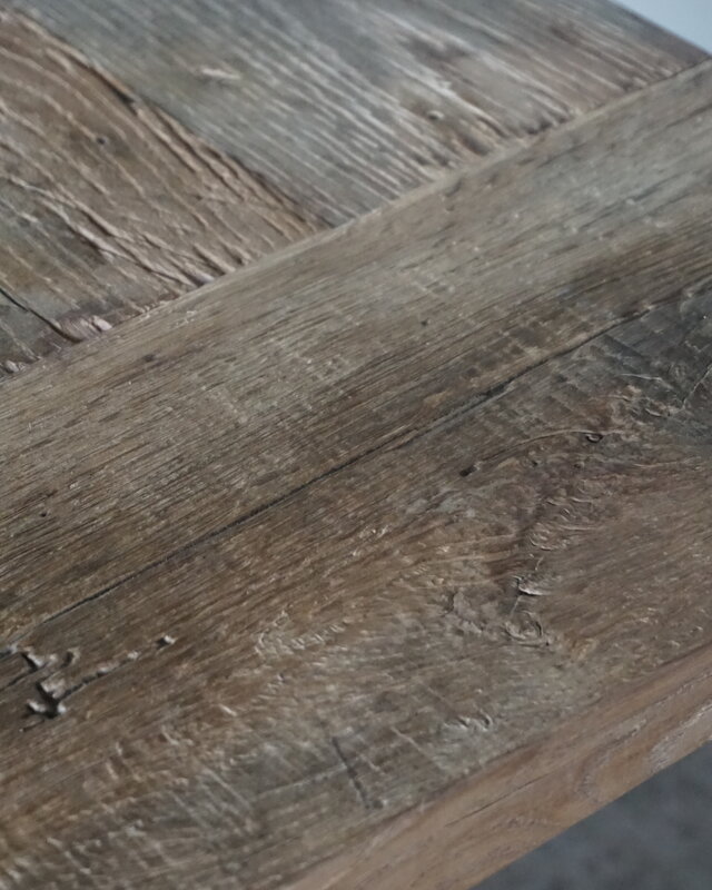 Rene Houtman Oud Eikenhouten Tafel | L300 x B100 x D80 cm