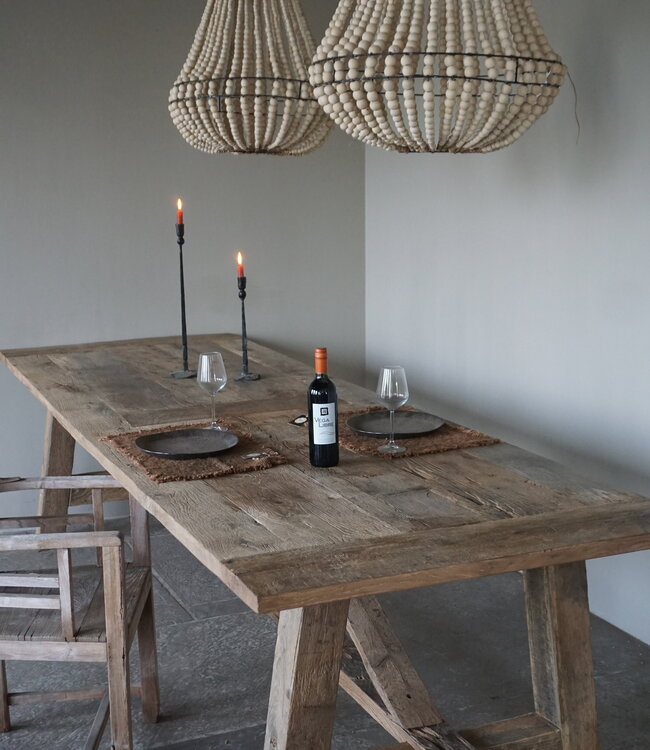 Rene Houtman Oud Eikenhouten Tafel | L300 x B100 x D80 cm