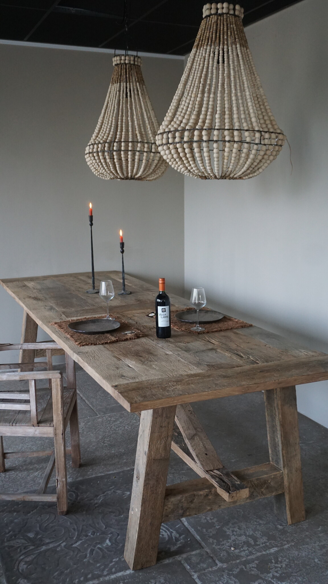 Rene Houtman Oud Eikenhouten Tafel | L300 x B100 x D80 cm