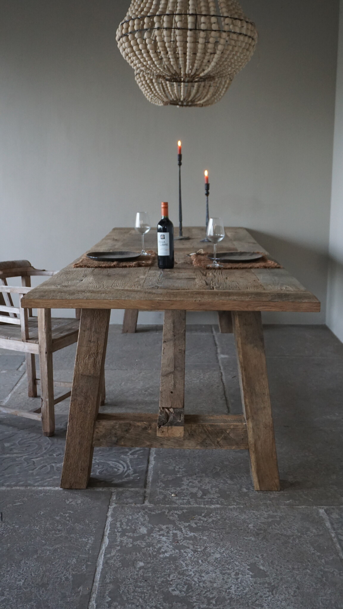 Rene Houtman Oud Eikenhouten Tafel | L300 x B100 x D80 cm