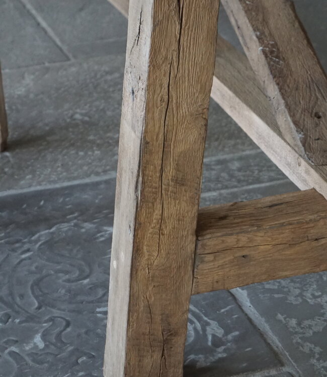 Rene Houtman Oud Eikenhouten Tafel | L300 x B100 x H79 cm