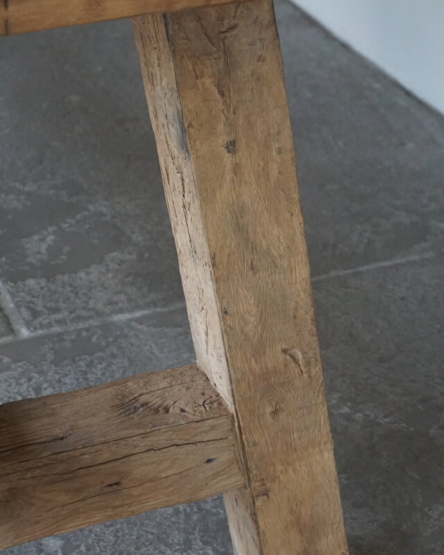 Rene Houtman Oud Eikenhouten Tafel | L300 x B100 x H79 cm