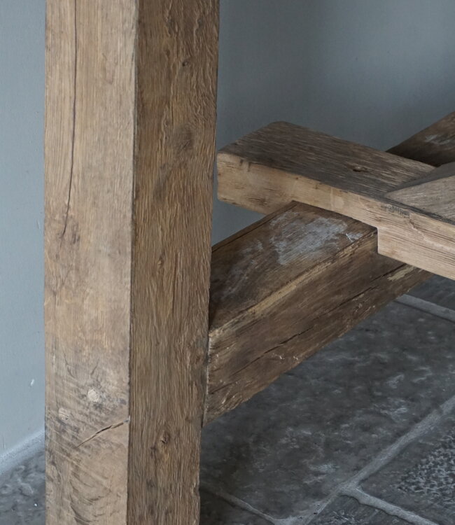 Rene Houtman Oud Eikenhouten Tafel | L300 x B100 x H79 cm
