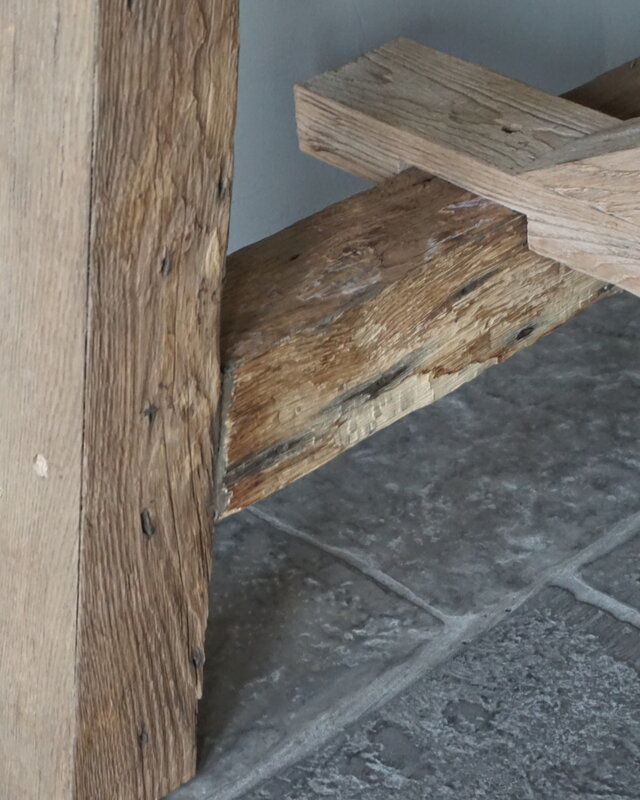 Rene Houtman Oud Eikenhouten Tafel | H80xL300xB100 cm