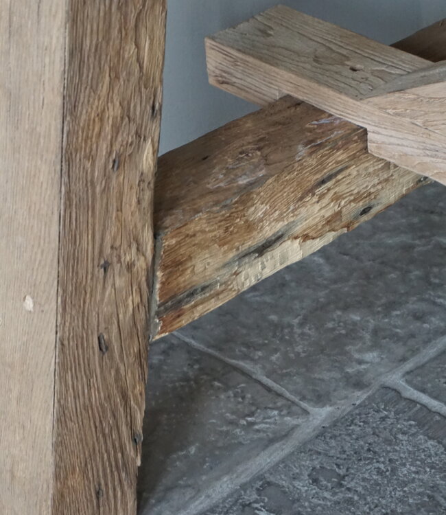 Rene Houtman Oud Eikenhouten Tafel | H80xL300xB100 cm