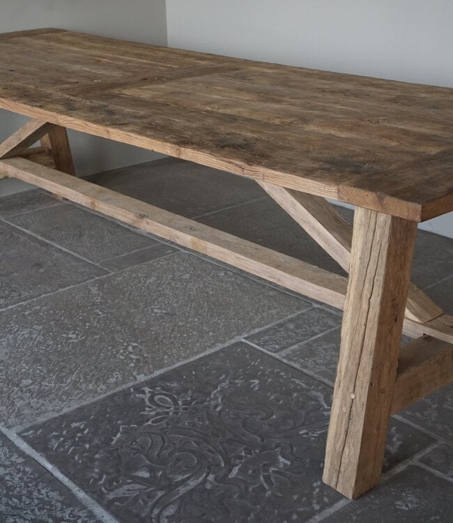 Rene Houtman Oud Eikenhouten Tafel | H80xL300xB100 cm