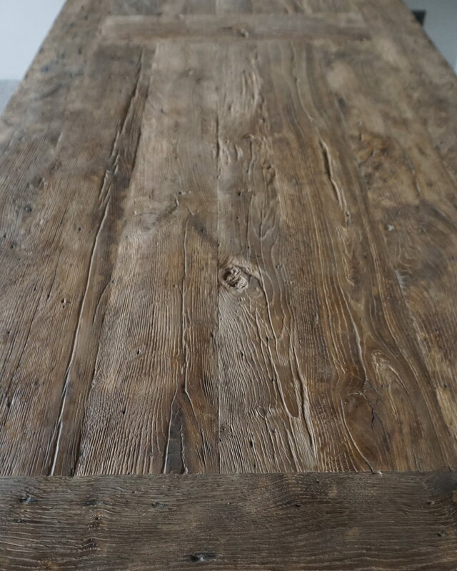 Rene Houtman Oud Eikenhouten Tafel | H80xL300xB100 cm