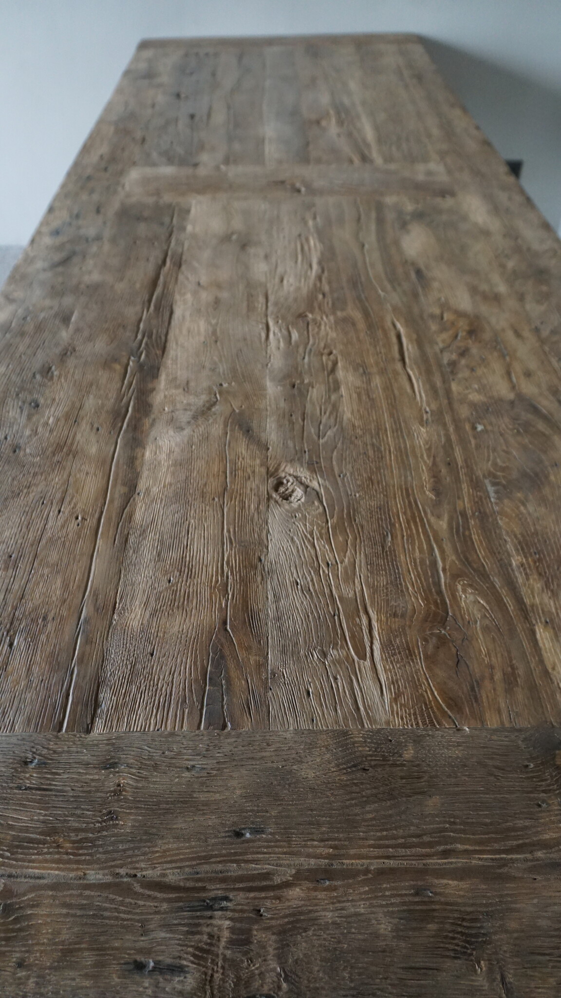 Rene Houtman Oud Eikenhouten Tafel | H80xL300xB100 cm