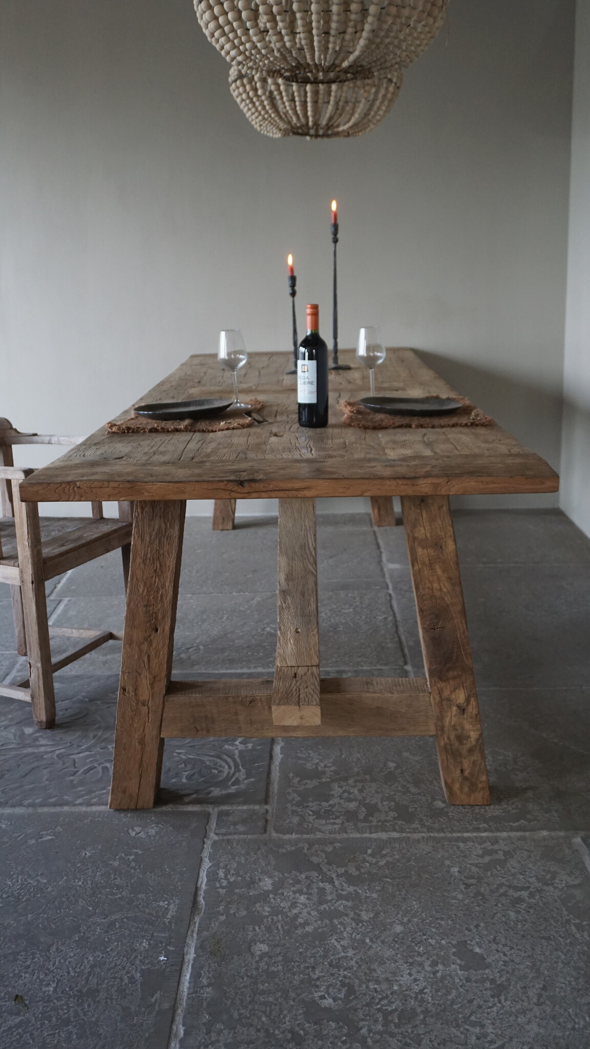 Rene Houtman Oud Eikenhouten Tafel | H80xL300xB100 cm