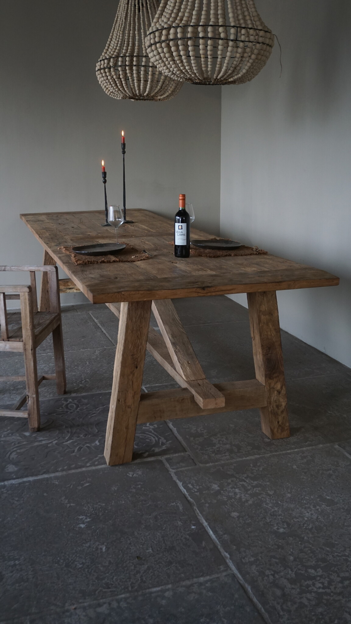 Rene Houtman Oud Eikenhouten Tafel | H80xL300xB100 cm