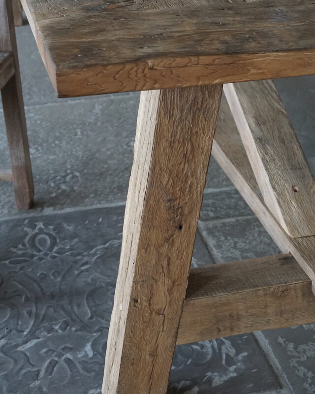 Rene Houtman Oud Eikenhouten Tafel | H80xL300xB100 cm