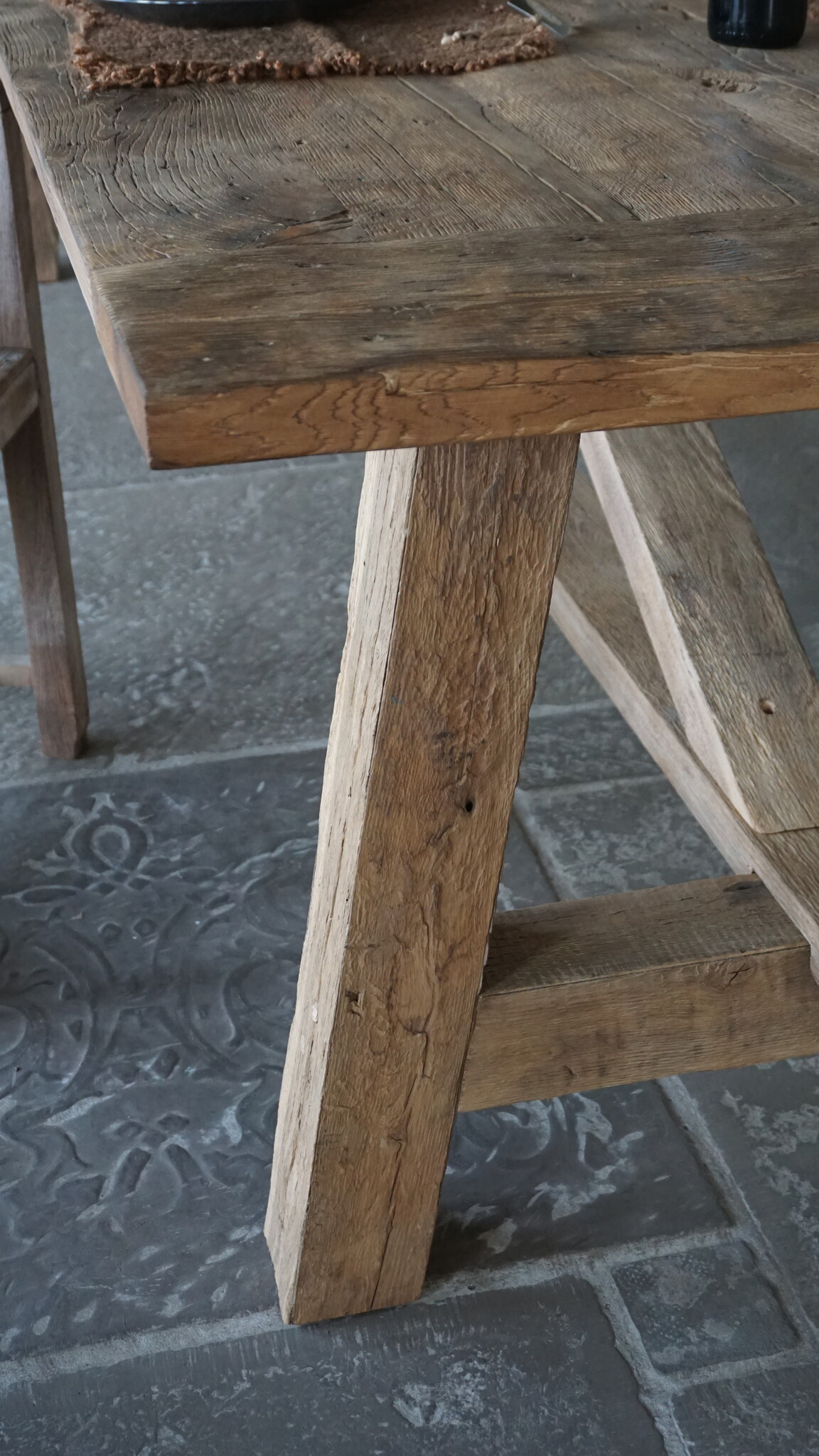 Rene Houtman Oud Eikenhouten Tafel | H80xL300xB100 cm