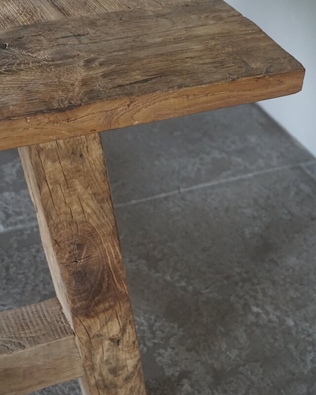 Rene Houtman Oud Eikenhouten Tafel | H80xL300xB100 cm
