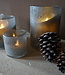 Rene Houtman Windlicht Cilinder Bubbels Naturel - H20 x B15 Cm