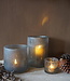 Rene Houtman Windlicht Cilinder Bubbels Naturel - H20 x B15 Cm