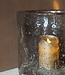 Rene Houtman Windlicht Cilinder Metal Chips Naturel/Goud - H8 x D8 Cm