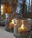 Rene Houtman Windlicht Cilinder Metal Chips Naturel/Goud - H30 x D30 Cm
