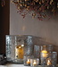 Rene Houtman Windlicht Cilinder Metal Chips Naturel/Goud - H30 x D30 Cm