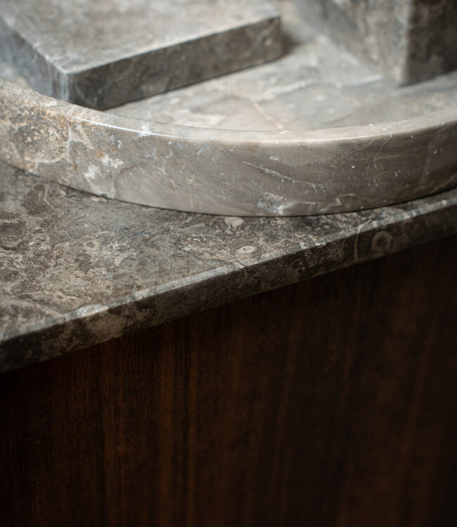 Rene Houtman Badkamerset Met Zeeppompje | Marmer | 3 Kleuren