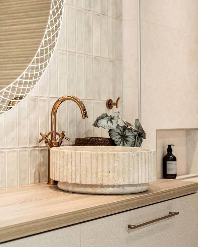 Loutro Bathroomware Waskom Irini | Marmer | Ø40 x H15 cm