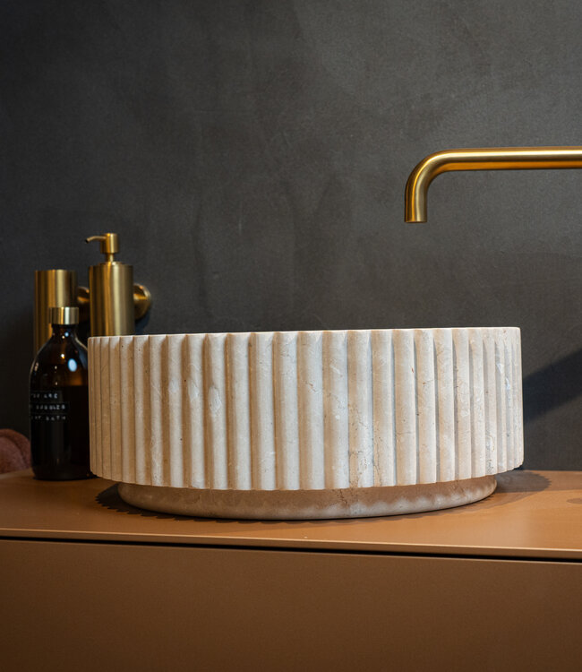 Rene Houtman Waskom Irini | Marmer | Ø40 x H15 cm