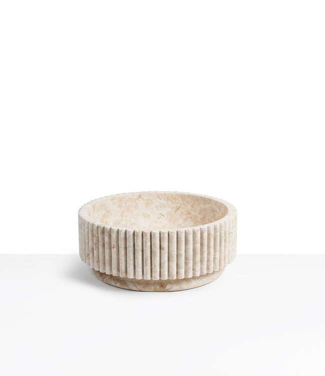 Loutro Bathroomware Waskom Irini | Marmer | Ø40 x H15 cm