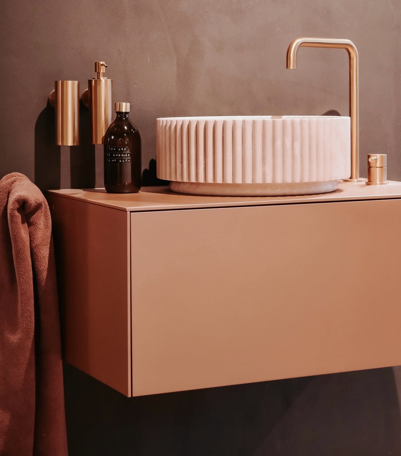 Loutro Bathroomware Waskom Irini | Marmer | Ø40 x H15 cm
