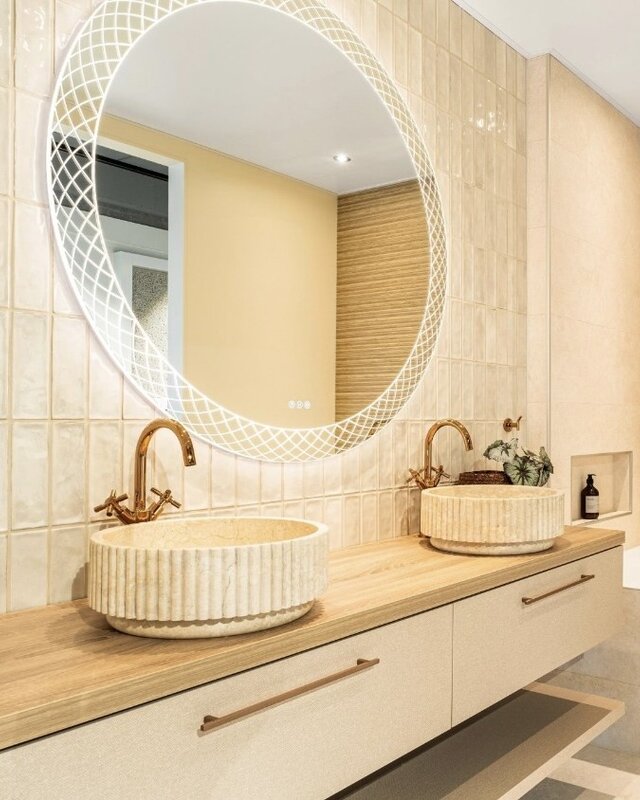 Loutro Bathroomware Waskom Irini | Marmer | Ø40 x H15 cm
