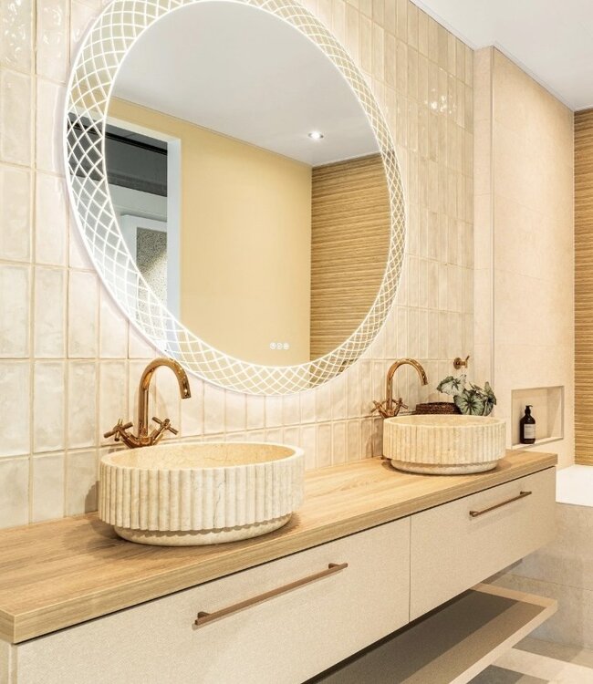 Loutro Bathroomware Waskom Irini | Marmer | Ø40 x H15 cm