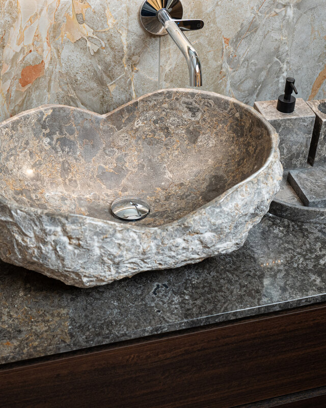 Loutro Bathroomware Waskom Kev | Marmer | Kies Maat + Kleur!