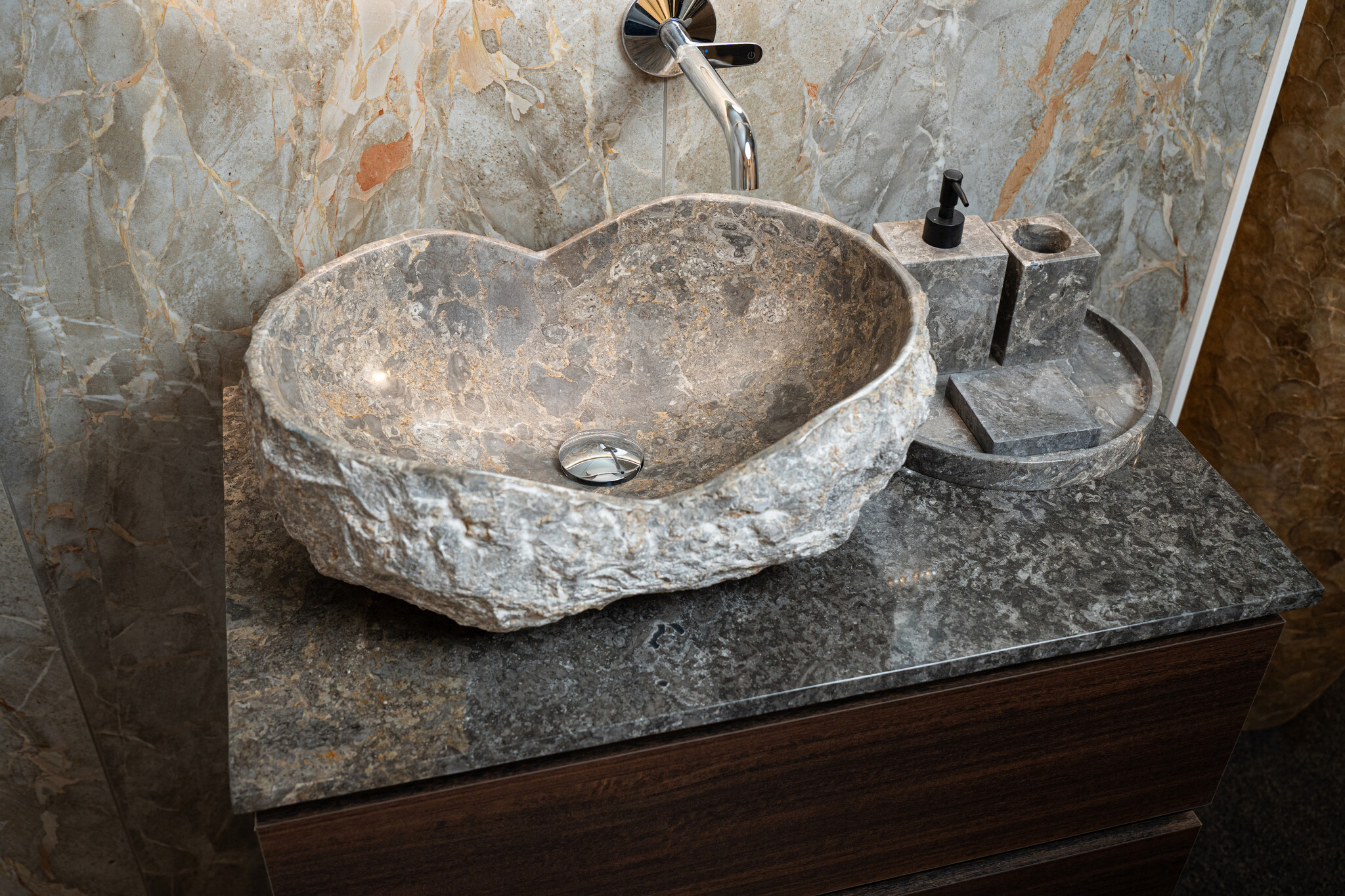 Loutro Bathroomware Waskom Kev | Marmer | Kies Maat + Kleur!