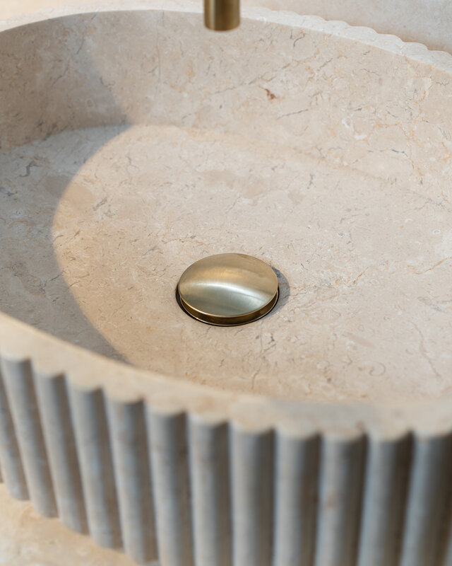 Loutro Bathroomware Waskom Irini Ovaal | Marmer | H12 x B50 x D38 cm