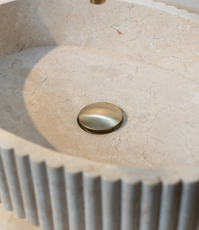Loutro Bathroomware Waskom Irini Ovaal | Marmer | H12 x B50 x D38 cm