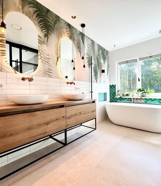 Loutro Bathroomware Waskom Paolo | H11,5xB52xD38 cm | 2 Kleuren