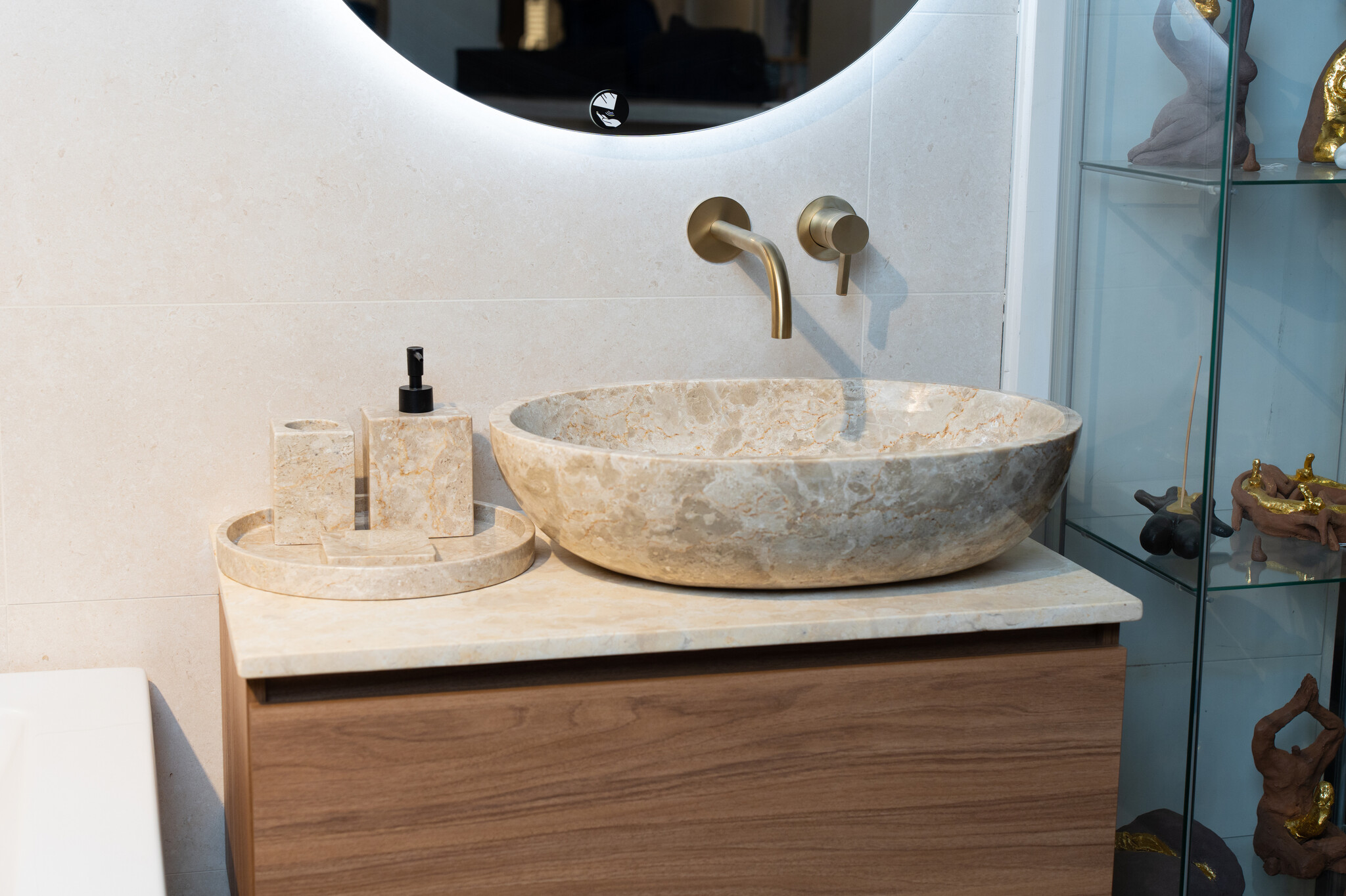 Loutro Bathroomware Waskom Elleni | 3 Kleuren | B57 x D40,5 x H15 cm