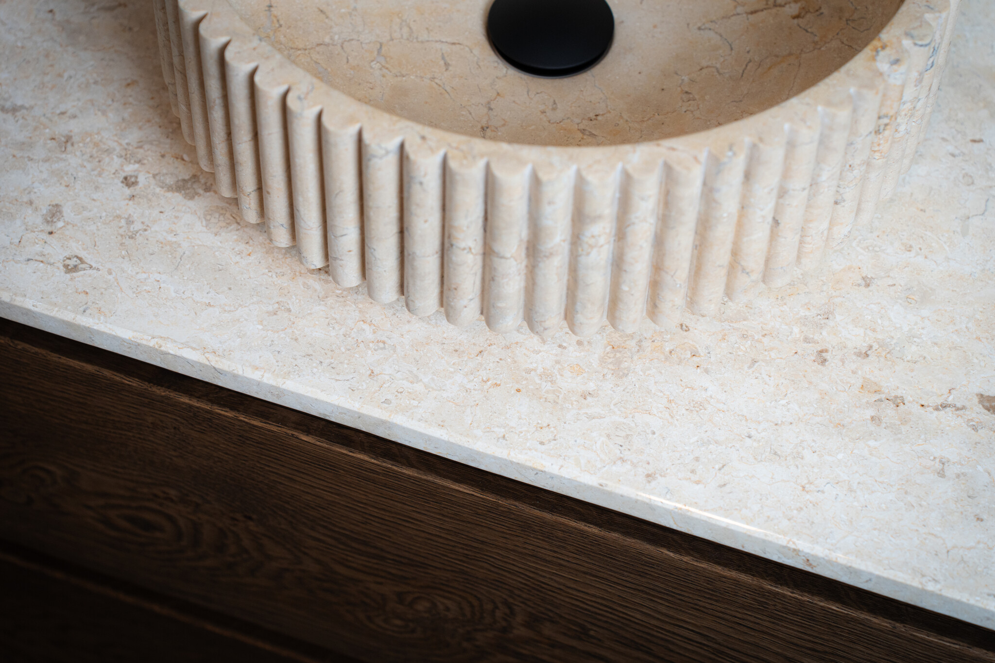 Loutro Bathroomware Afdekbladen | Marmer | Mat Beige | Op Maat