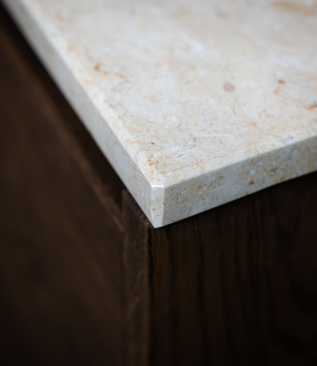 Loutro Bathroomware Afdekbladen | Marmer | Mat Beige | Op Maat