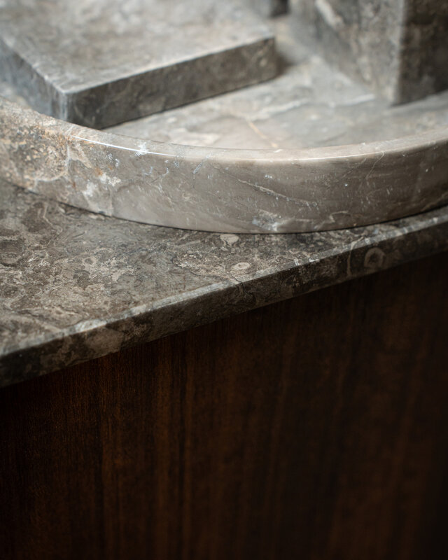 Loutro Bathroomware Afdekbladen | Marmer | Glans Taupe | Op Maat