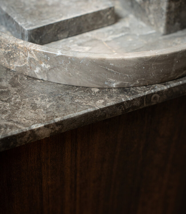 Loutro Bathroomware Afdekbladen | Marmer | Glans Taupe | Op Maat