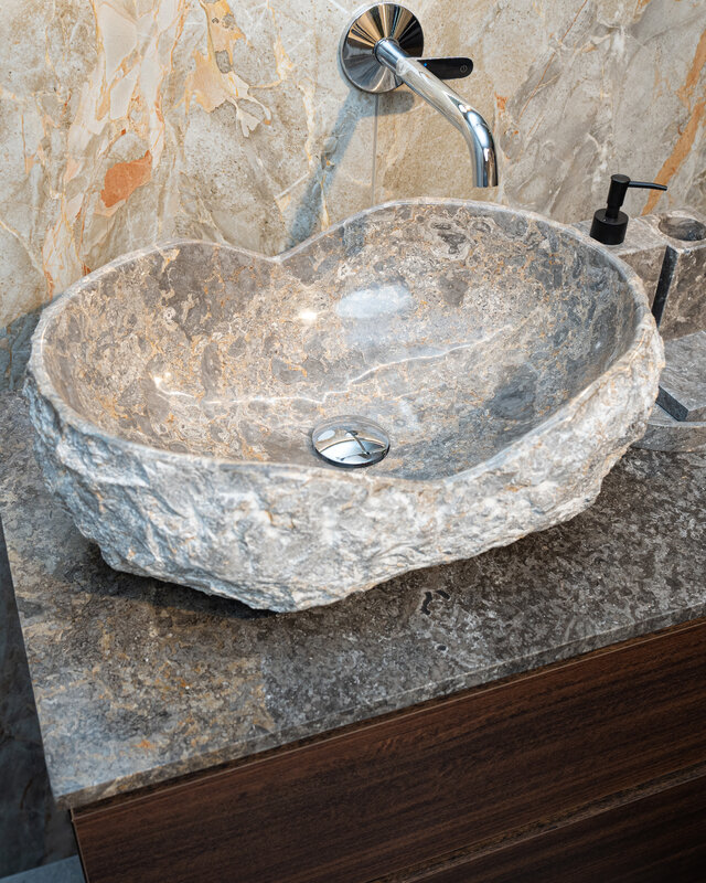 Loutro Bathroomware Afdekbladen | Marmer | Glans Taupe | Op Maat
