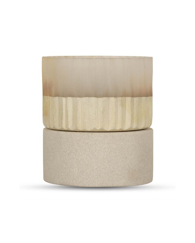 Bombyxx Windlicht Oberina | Small | Smoke