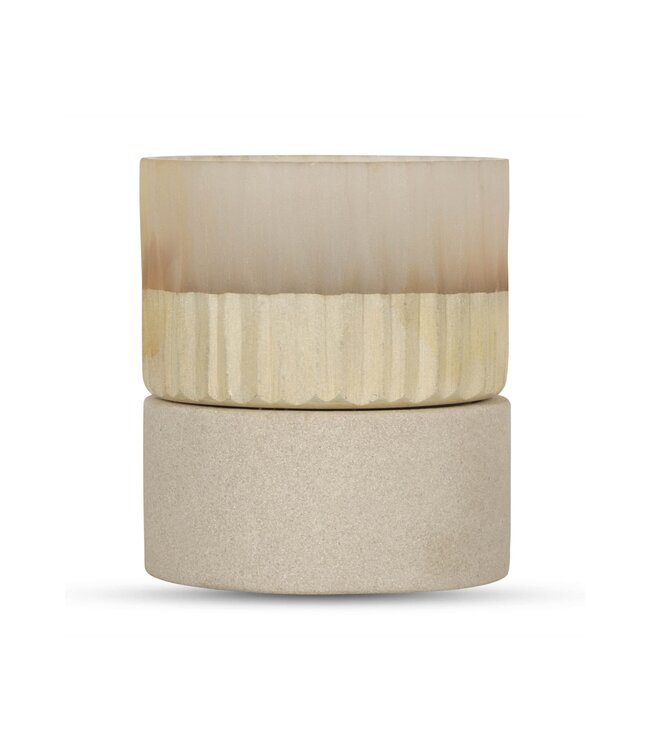 Bombyxx Windlicht Oberina | Small | Smoke