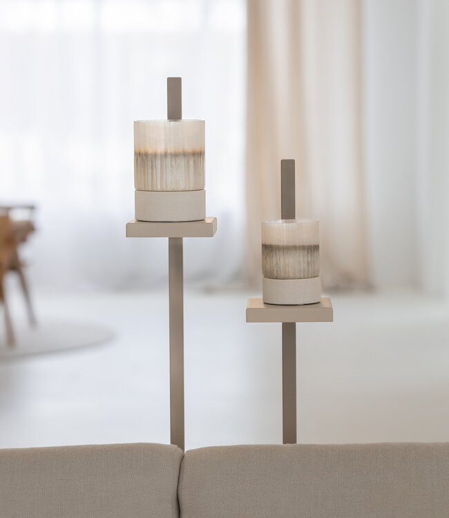 Bombyxx Windlicht Oberina | Small | Smoke