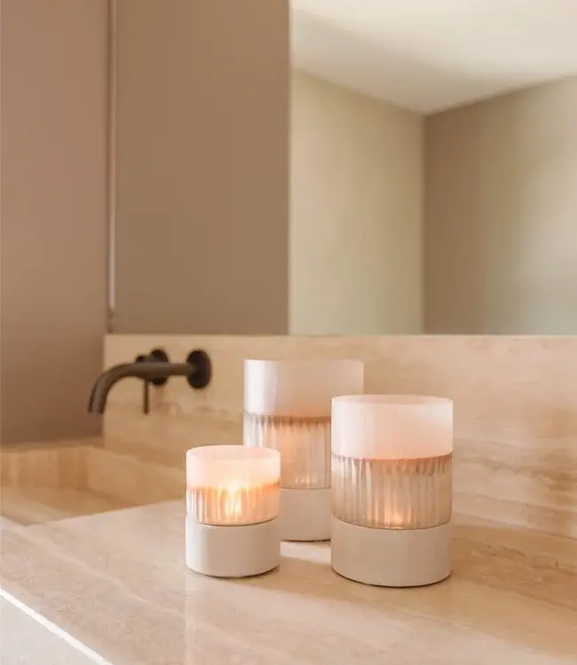 Bombyxx Windlicht Oberina | Small | Smoke