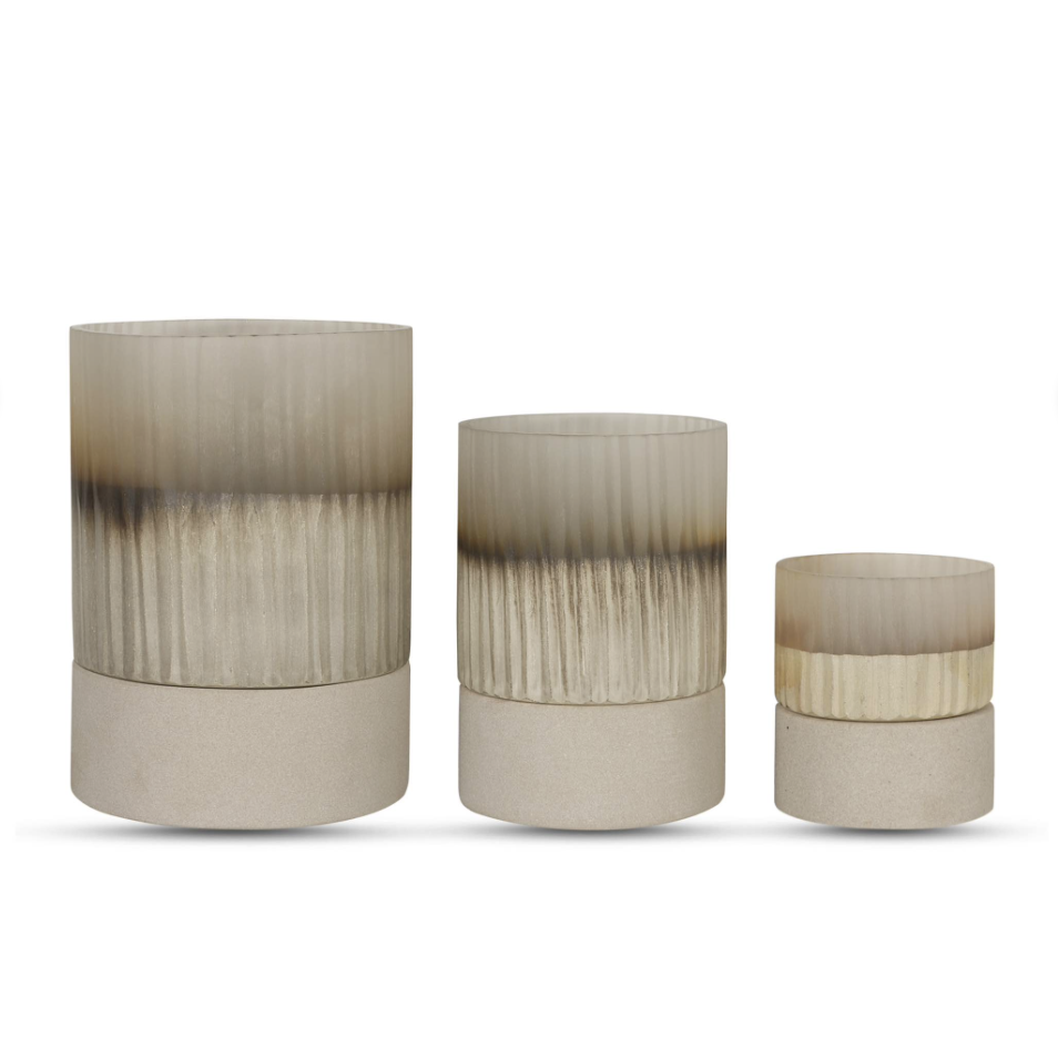 Bombyxx Windlicht Oberina | Medium | Smoke