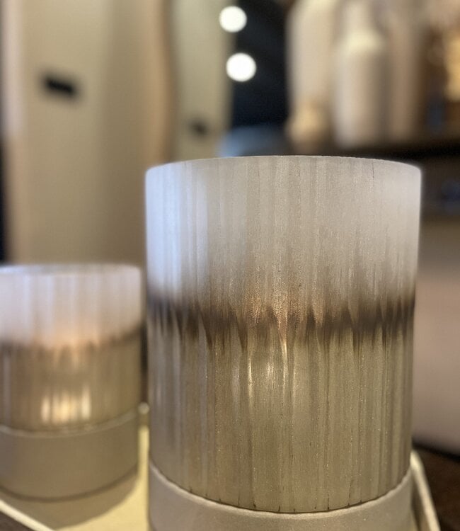 Bombyxx Windlicht Oberina | Extra Large | Smoke